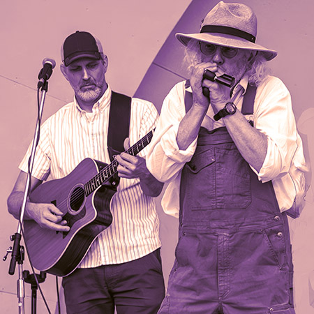 Mad Dog Blues Duo performing